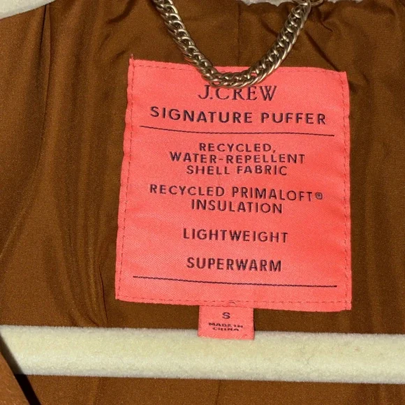 Beautiful J. CREW primaloft sherpa snowday puffer coat jacket Sz S - Picture 3 of 10